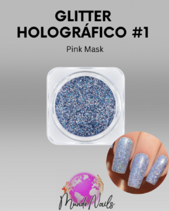 Glitter holografico n1 Pink Mask