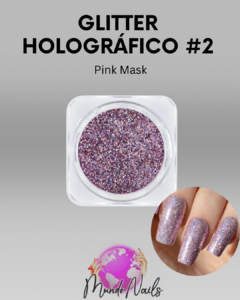 Glitter holografico n2 Pink Mask