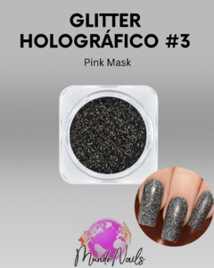 Glitter holografico n3 Pink Mask