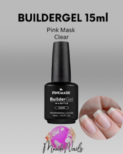 Builder gel Clear 15ml Pink Mask