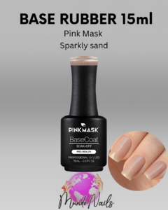 Base rubber Sparkly sand 15ml Pink Mask
