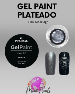 Gel paint plateado Pink Mask