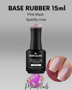 Base rubber Sparkly rose 15ml - Pink Mask - comprar online