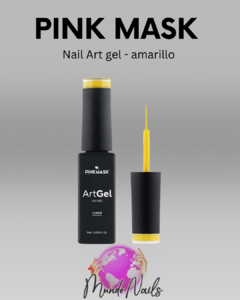 Nail art gel Amarillo 9ml Pink Mask