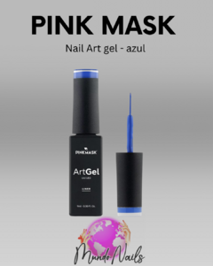 Nail art gel Azul 9ml Pink Mask