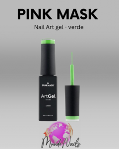 Nail art gel Verde 9ml Pink Mask