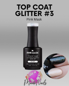 Top coat glitter #3 - Pink Mask - comprar online