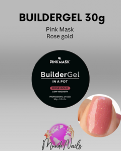 Buildergel Rose gold gel de construcción 30g - Pink Mask - comprar online