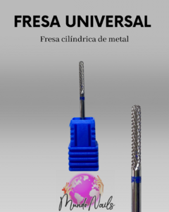 Fresa cinta azul cilíndrica de metal - comprar online