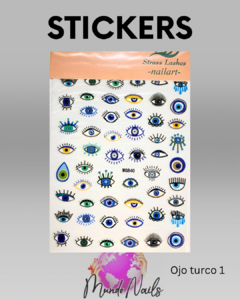 Stickers ojo turco - Strass lashes - comprar online