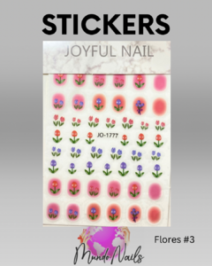 Stickers flores - Paris night - mundo nails