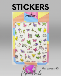 Stickers mariposa - Paris night - mundo nails