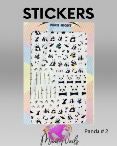 Stickers panda - Paris night en internet