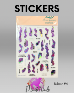 Stickers símil nácar - Strass lashes - tienda online