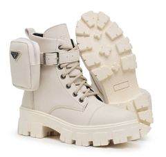 Coturno Feminino Off White
