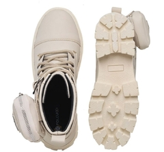 Coturno Feminino Off White - comprar online