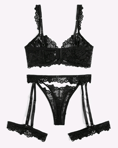 Conjunto 3 Peças Lingerie Ref620 - loja online