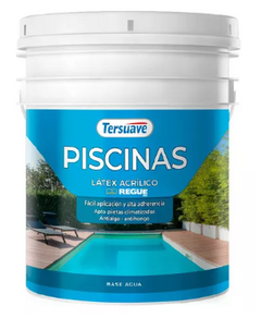 Pintura para pileta en base acuosa azul