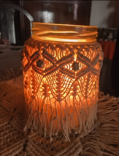 Recipientes Forrados en Macrame