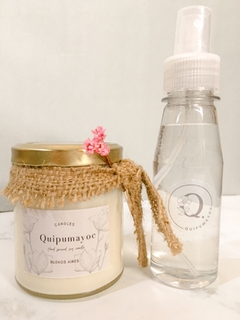 Gift Box: Vela de Cera de soja+ Home Spray