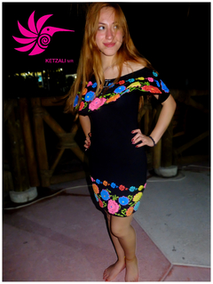 Vestido Flores Chiapanecas - Ketzali