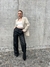 Wide leg eco cuero opaco