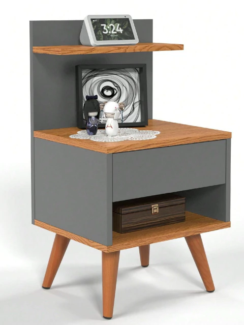 MESA DE CABECEIRA NOVARTY PORTO 1 GAVETA EM MDF