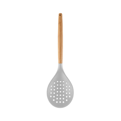 Escumadeira em silicone e bambu