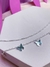 Choker borboleta duas correntes na internet