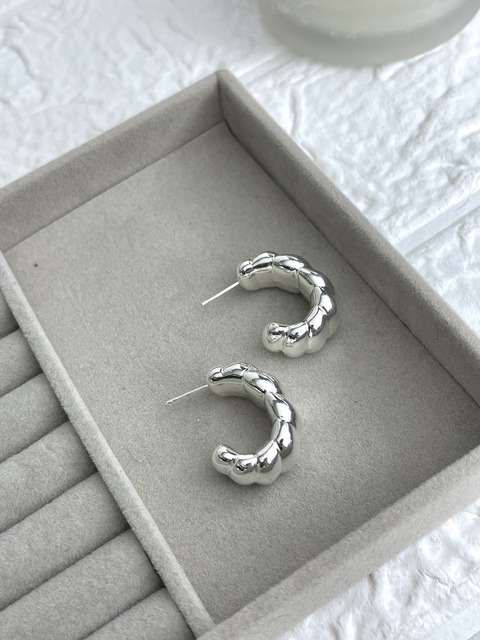 Argola Caracol Prata - comprar online