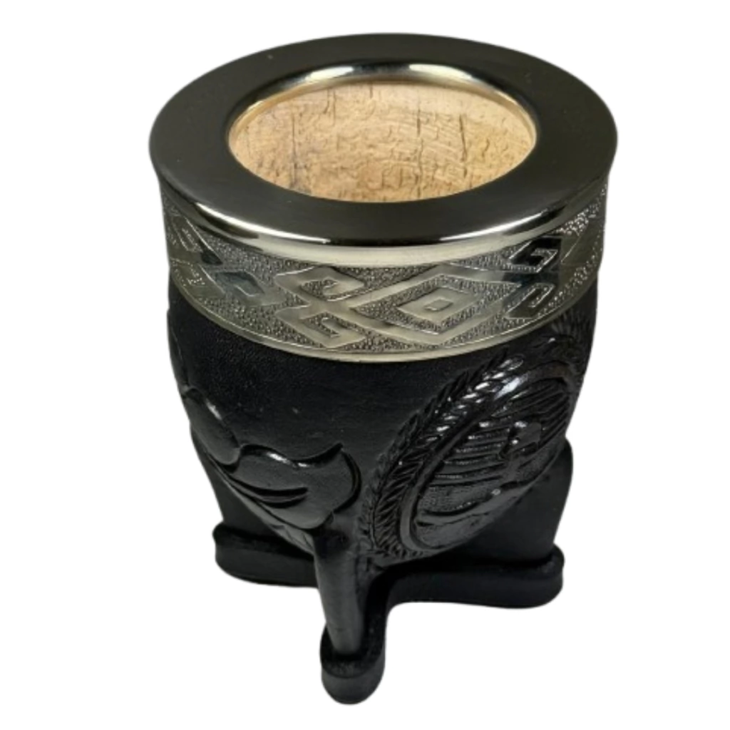 Mate imperial con cuero labrado con grabado de regalo