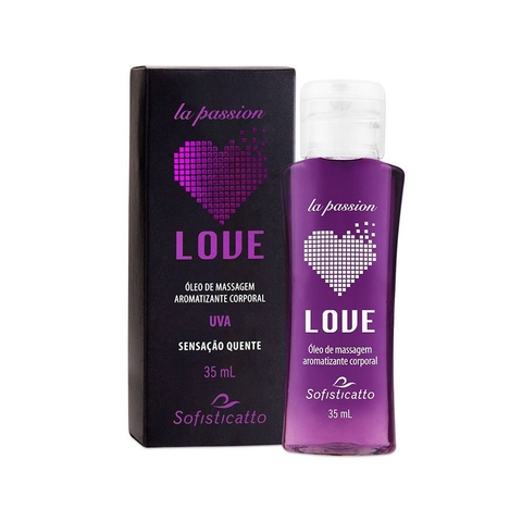 Gel Comestível Love / Óleo para Massagem (Beijável) 35ml - UVA - Sofisticatto - comprar online