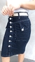 Saia Jeans Color Preta