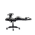 Cadeira Gamer II Reclinável 180º Giratória Preta com Branco Altura Ajustável Função Relax - Móvel Certo | Compre Agora - Móveis para escritório Campinas