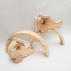 Helicóptero de madera