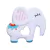 Mordedor de Silicone Elefante Branco Giro Baby