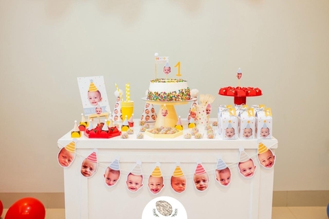 Bandeirola Personalizada (nome, rostinhos ou elementos do tema) - comprar online