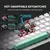 Teclado Gamer Mecanico K500-b61 60% Abnt2 Rgb Switch Red Branco Português Brasil na internet