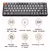 Teclado Mecânico K68 Dual Wireless 2.4g Bluetooth na internet