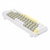 Teclado Gamer Mecânico Redragon Lakshmi, LED White, Switch Brown, ABNT2, 60%, Yellow/Grey/White, K606-YL&GY&WT PT-BROWN