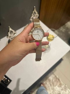 RELÓGIO ELEGANCE ROSE | MOSTRADOR BRANCO | COLEÇÃO DAILY - Amada Semijoias Finas e Acessórios