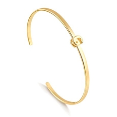 BRACELETE BANHADO A OURO 18K LETRA INICIAL - comprar online