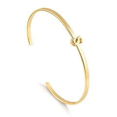 BRACELETE BANHADO A OURO 18K LETRA INICIAL - loja online