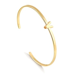 BRACELETE BANHADO A OURO 18K LETRA INICIAL