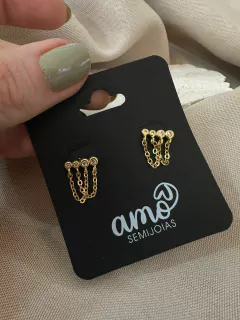 Brinco Cristal Corrente - comprar online