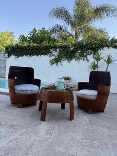 Imagen de SILLÓN CON APOYA BRAZO EN ROBLE ORIGINAL