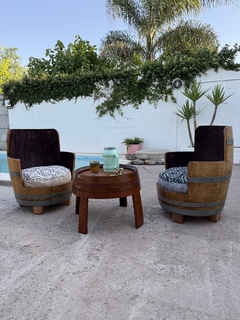 SILLÓN CON APOYA BRAZO EN ROBLE ORIGINAL - comprar online