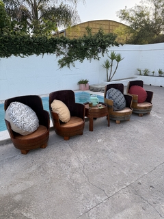 SILLÓN CON APOYA BRAZO EN ROBLE ORIGINAL en internet