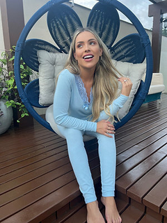 Pijama Ribana Azul bebê - comprar online