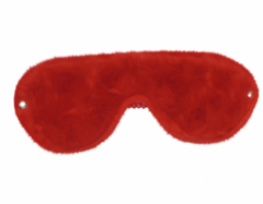 TAPA OLHOS COM PELÚCIA VERMELHO